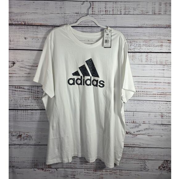 Adidas NWT leopard print logo plus size 4X short sleeve activewear - Picture 1 of 4